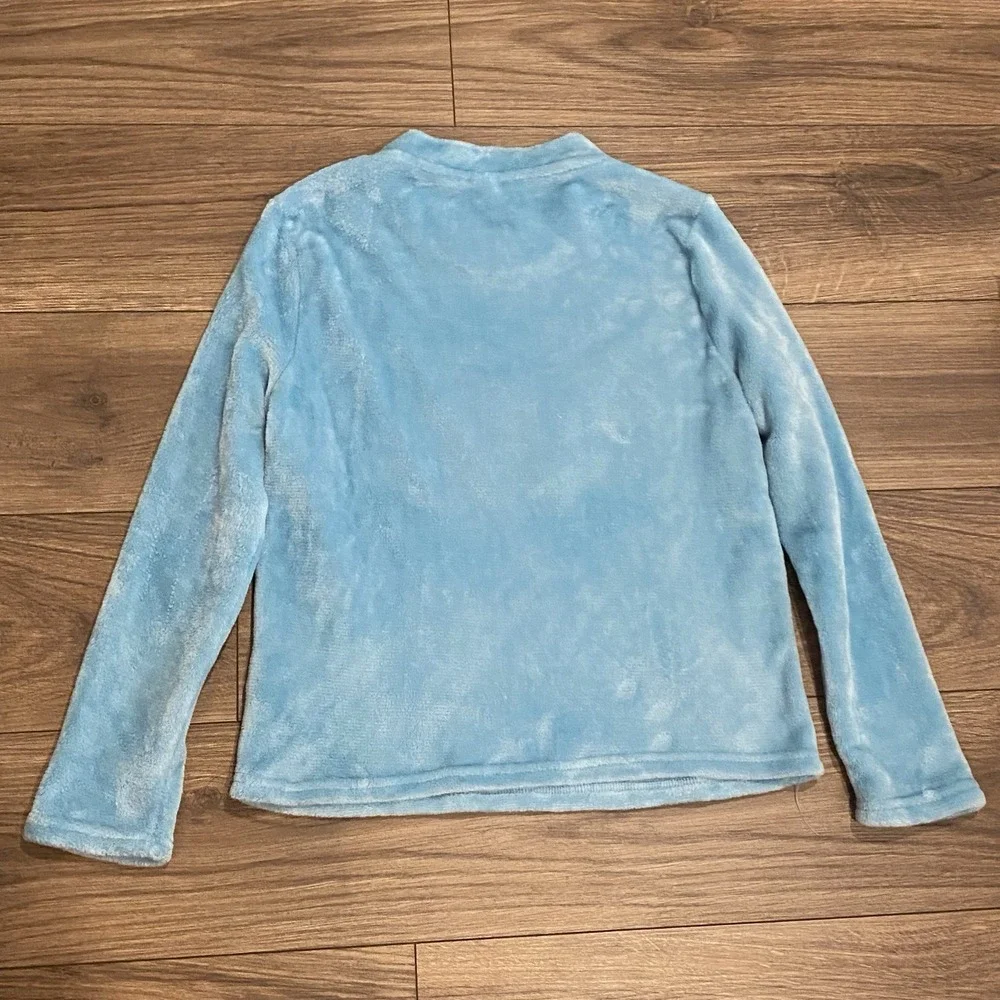 Disney Stitch Kids Furry Embroidered Sleep Wear Top Sweat Shirt‎ Small 4-6 Soft